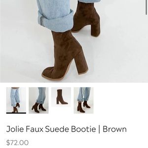 Jolie faux suede shop talulah Madi Nelson bought for 80 brand new in box